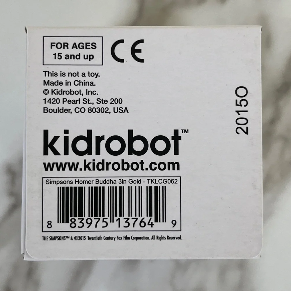 Kidrobot The Simpsons Homer Buddha Donut Mini Collectible Art Figures NEW
